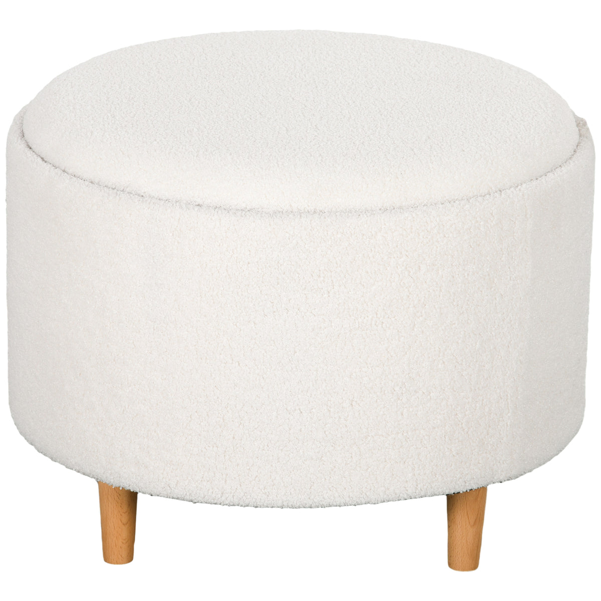 Polsterhocker mit Stauraum und Tablettdeckel