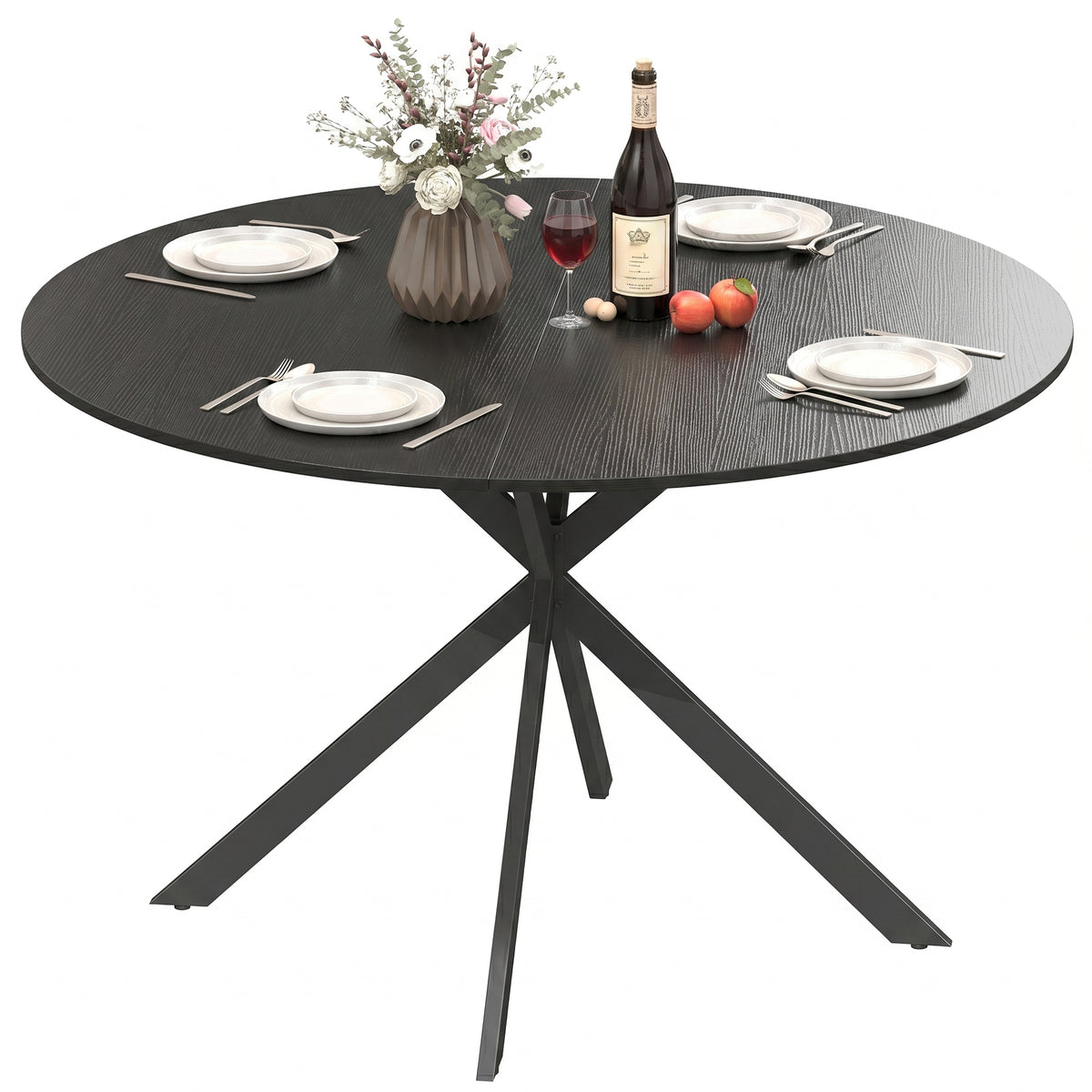 Runder Esstisch 120 cm mit X-Beinen