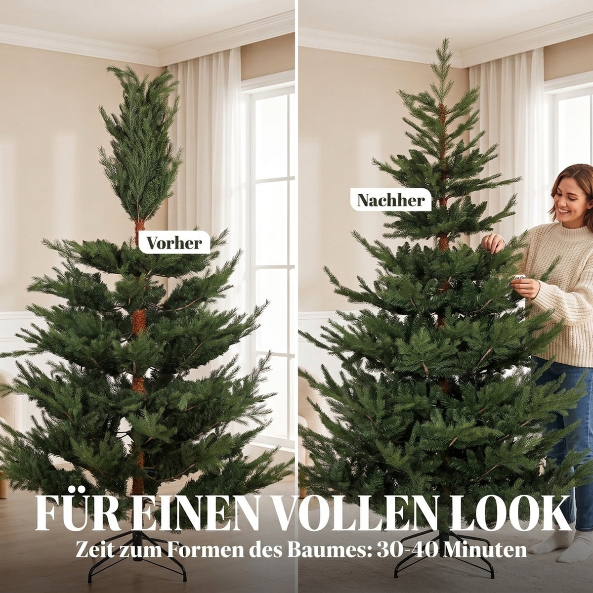 Künstlicher Weihnachtsbaum mit üppiger Form