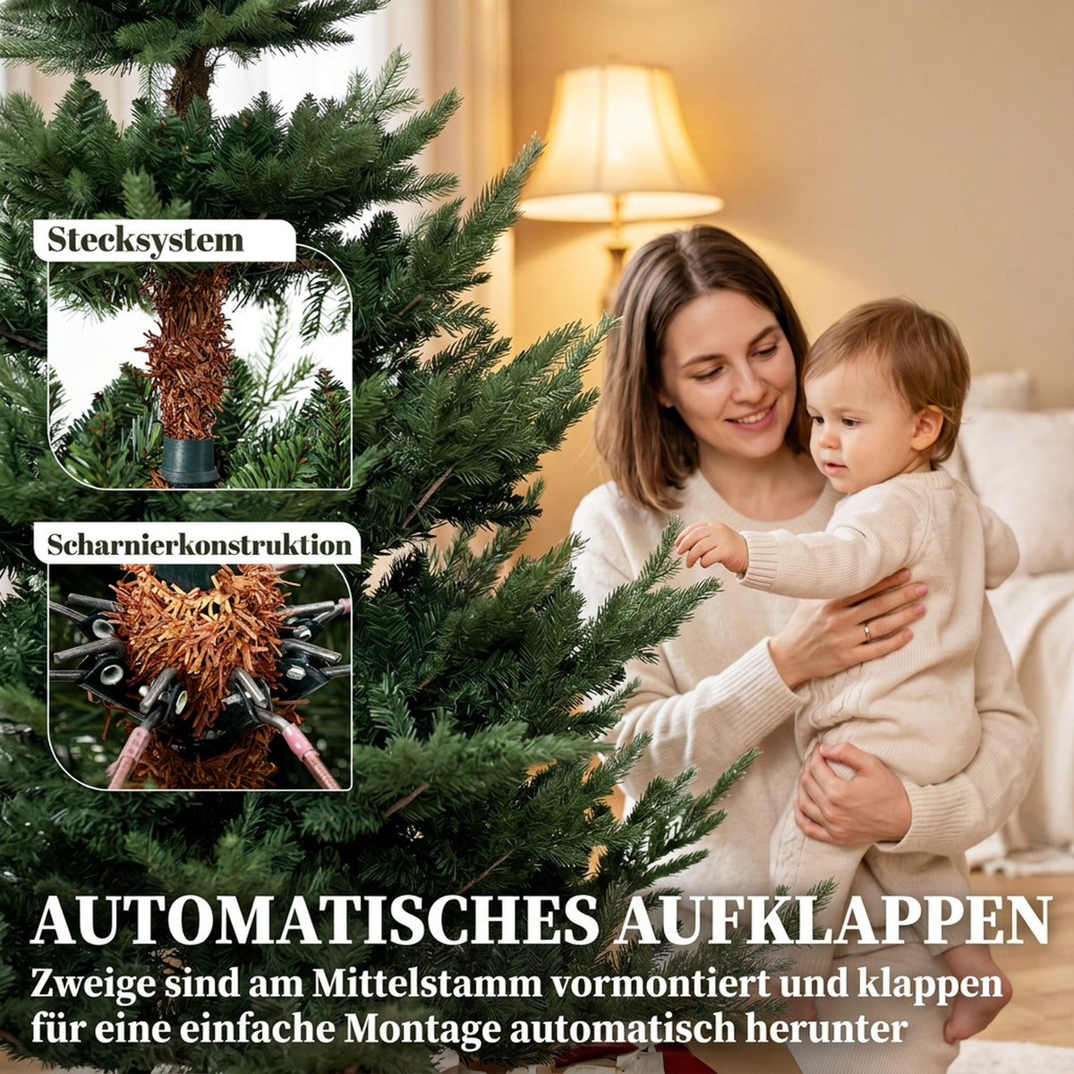 Künstlicher Weihnachtsbaum mit üppiger Form