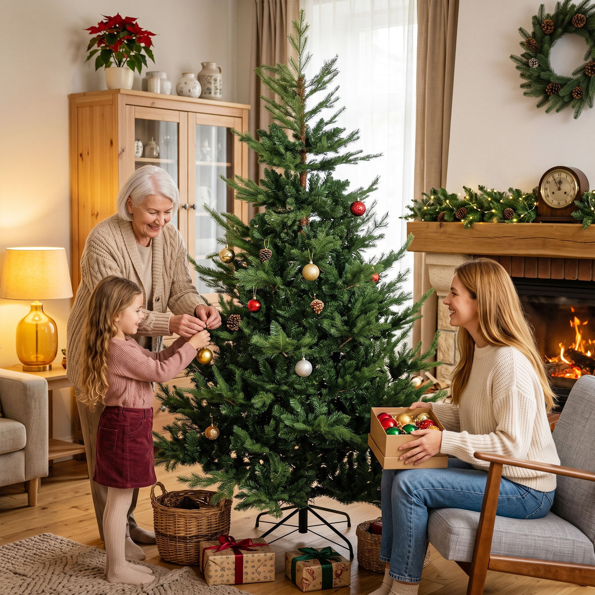 Künstlicher Weihnachtsbaum mit üppiger Form