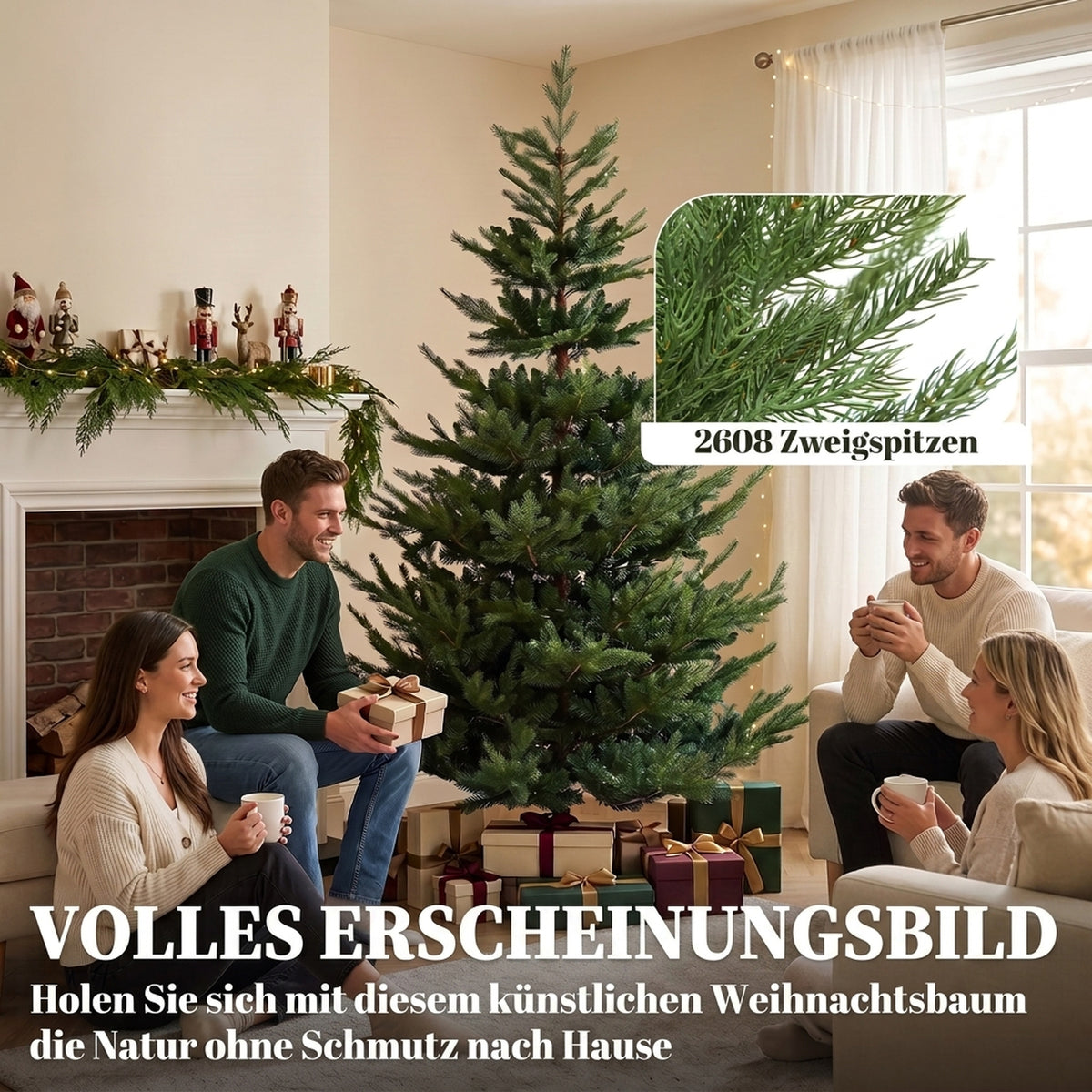 Künstlicher Weihnachtsbaum mit üppiger Form