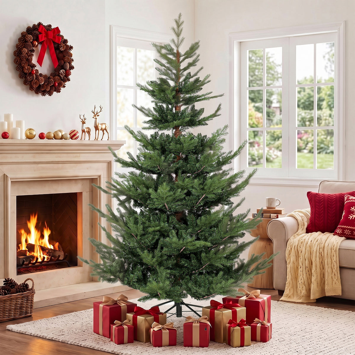 Künstlicher Weihnachtsbaum mit üppiger Form