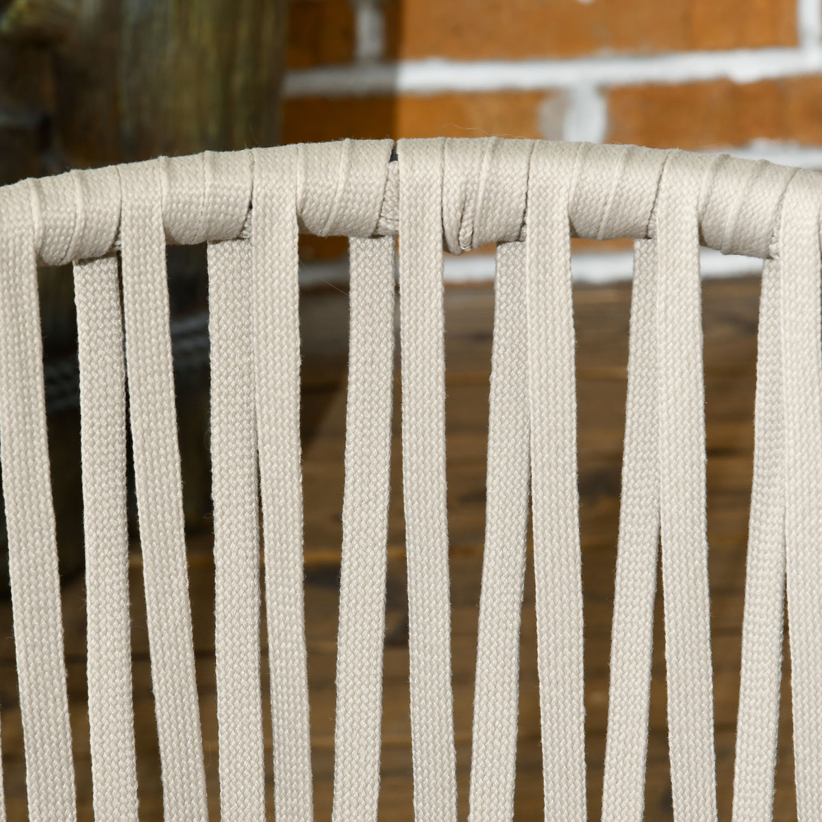 Gartenstühle 2er-Set im Boho-Stil mit Kissen