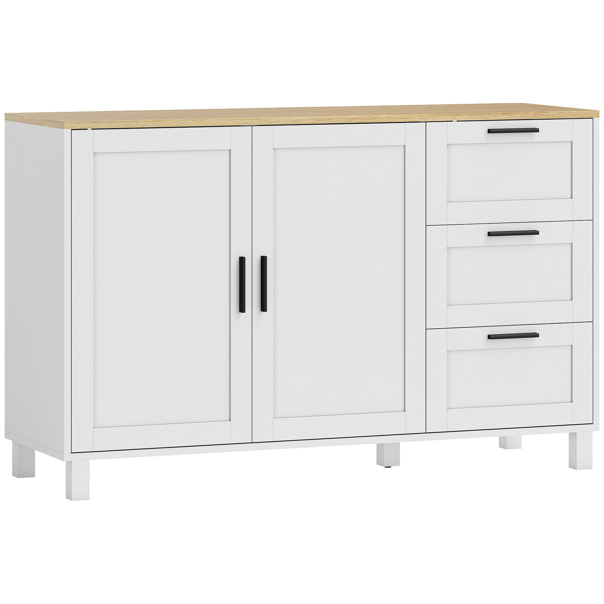 Sideboard mit 3 Schubladen und Soft-Close-Türen