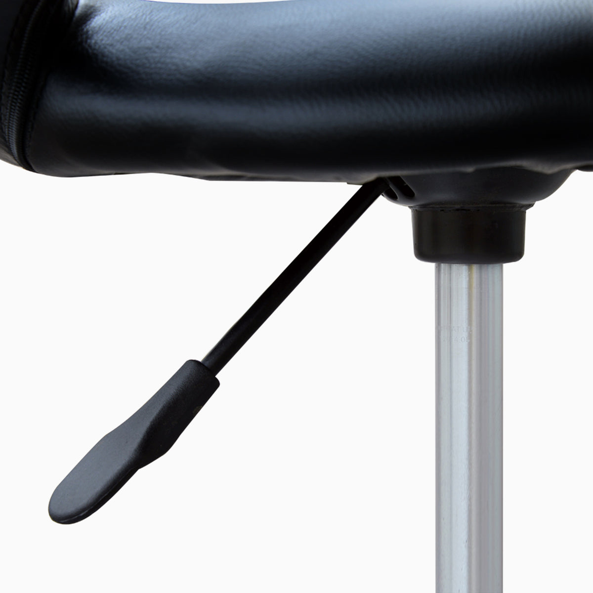 Höhenverstellbarer Rollhocker mit Drehfunktion