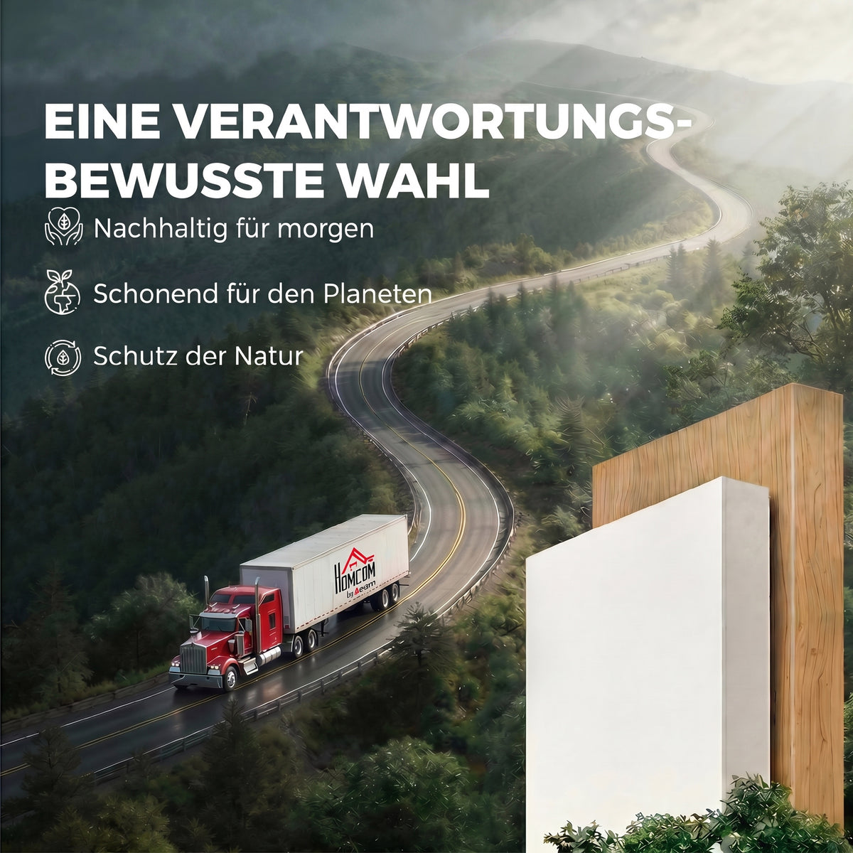 Sideboard mit 4 Schubladen und verstellbarem Einlegeboden