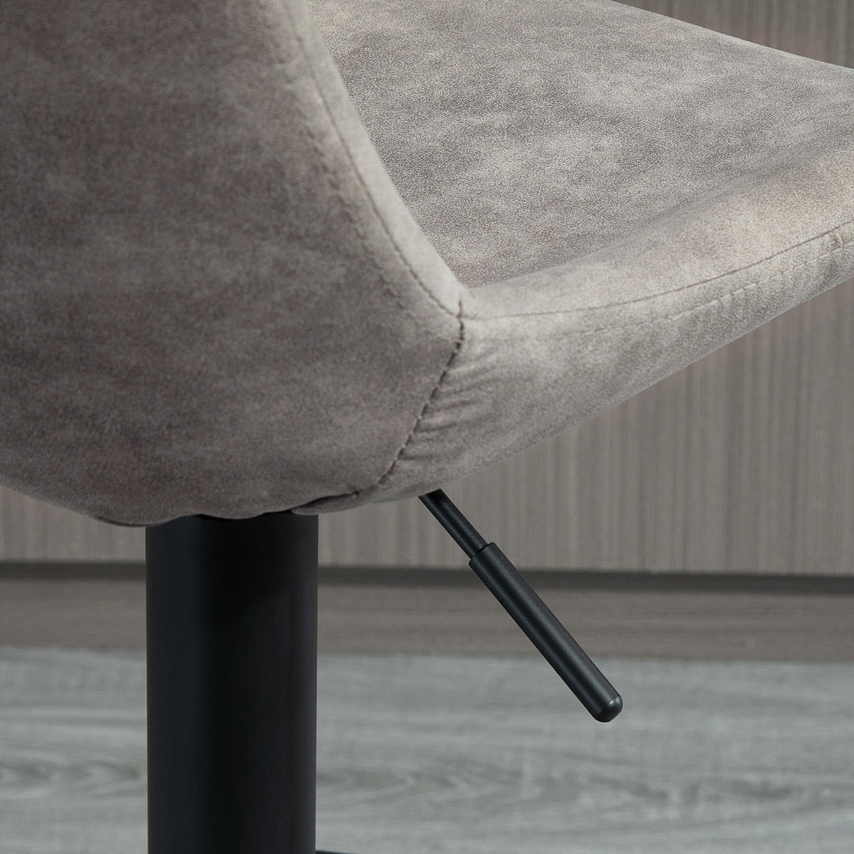 2er-Set höhenverstellbare Barhocker im Retrodesign