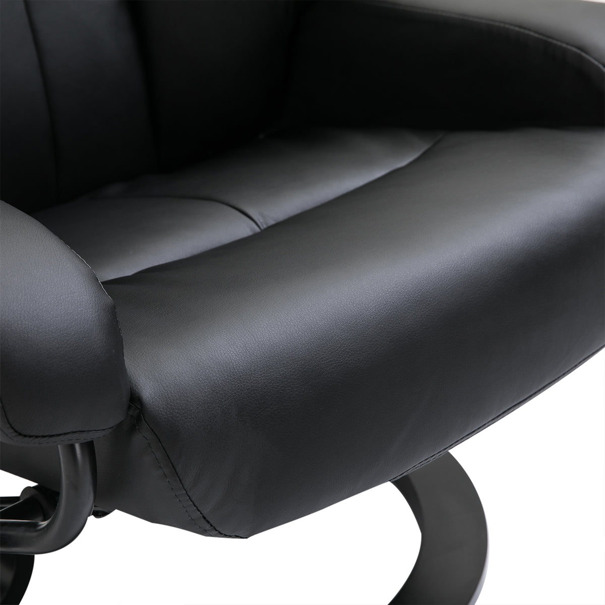 Massagesessel mit Hocker und 10 Vibrationspunkten