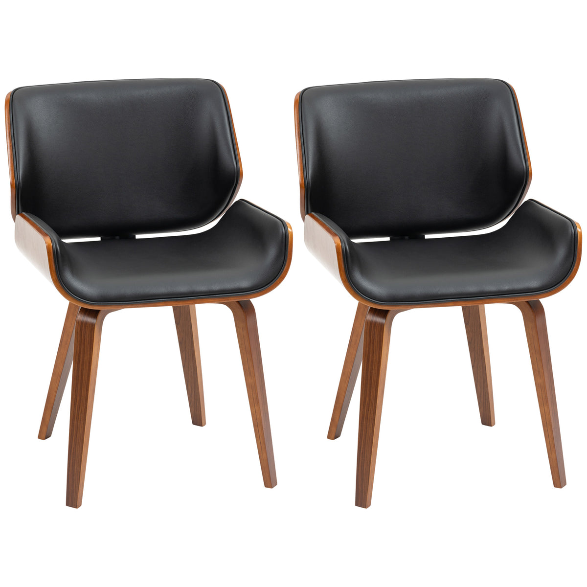 2er-Set Esszimmerstühle im Vintage-Stil