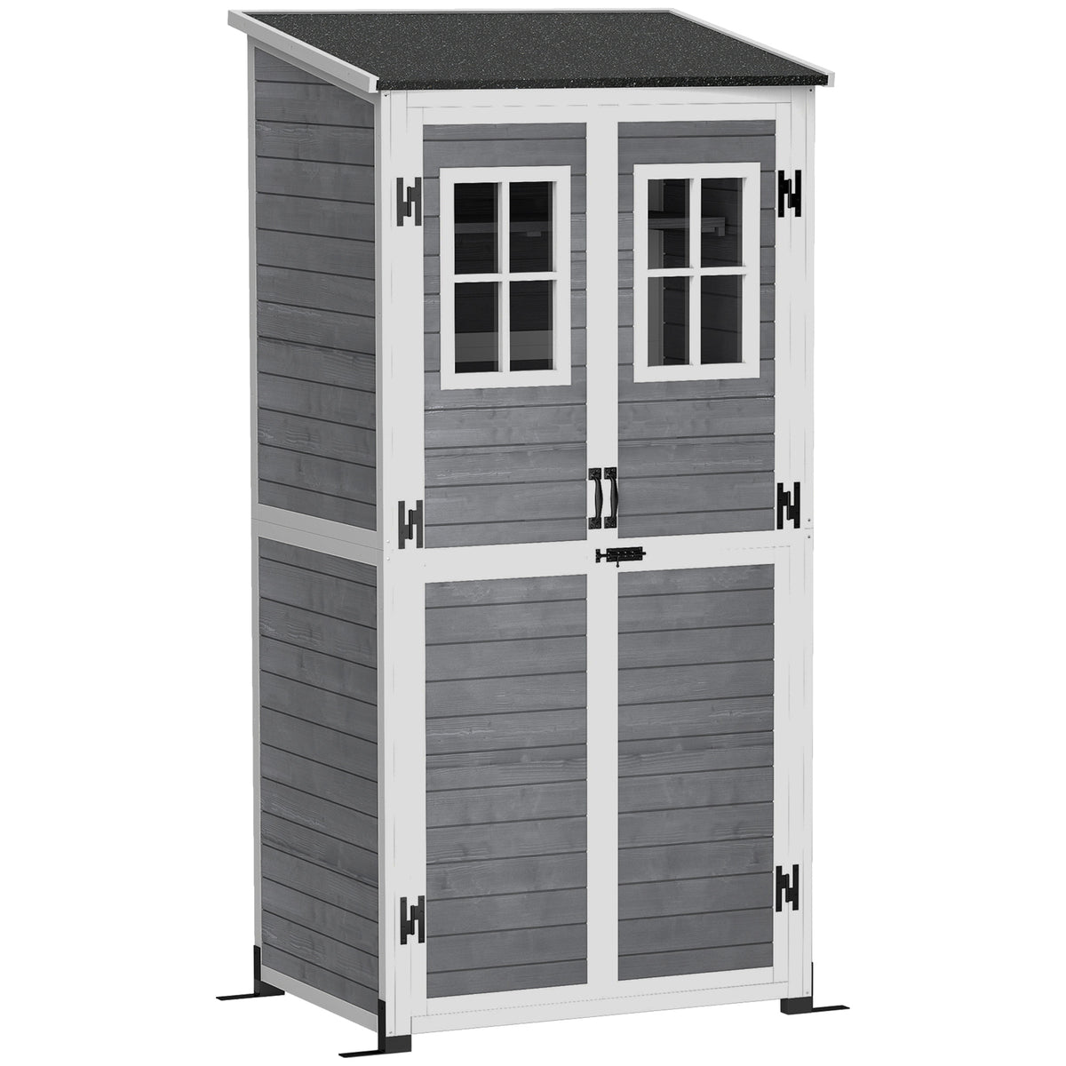 Gartenschrank aus Holz mit Stauraum