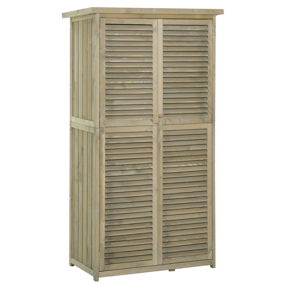 Gartenschrank aus Holz mit Stauraum