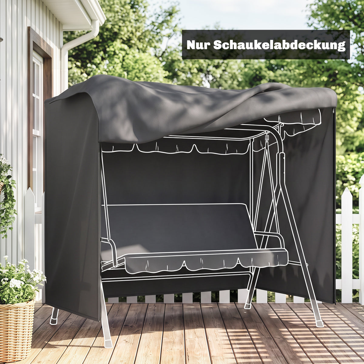 Abdeckung für Hollywoodschaukel aus Polyester