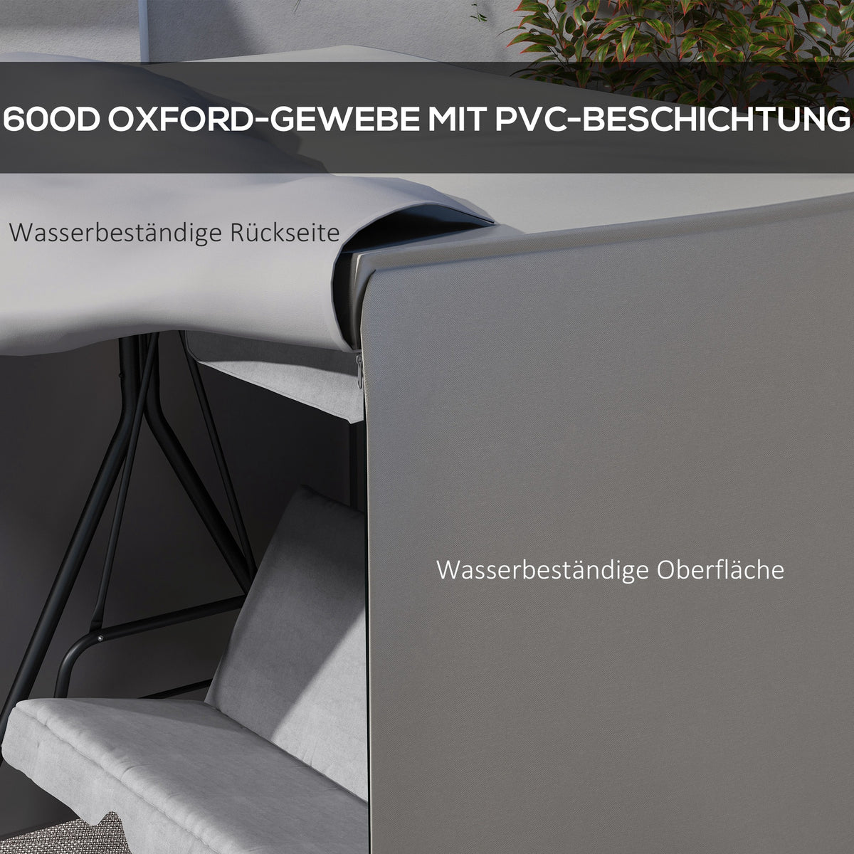 Abdeckung für Hollywoodschaukel aus Polyester