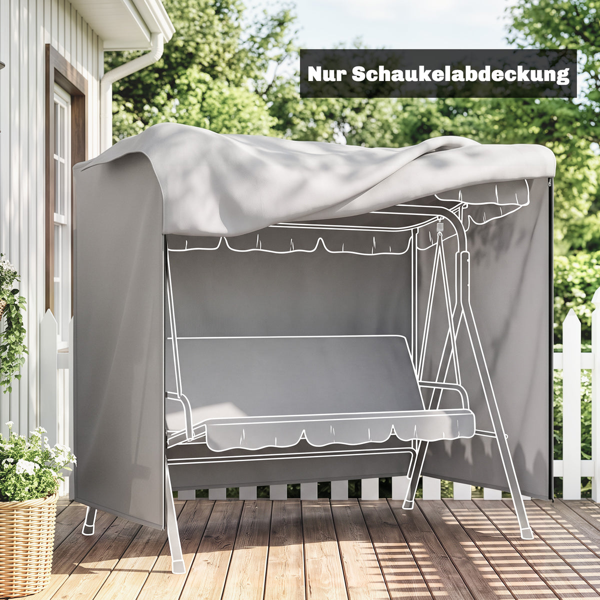 Abdeckung für Hollywoodschaukel aus Polyester