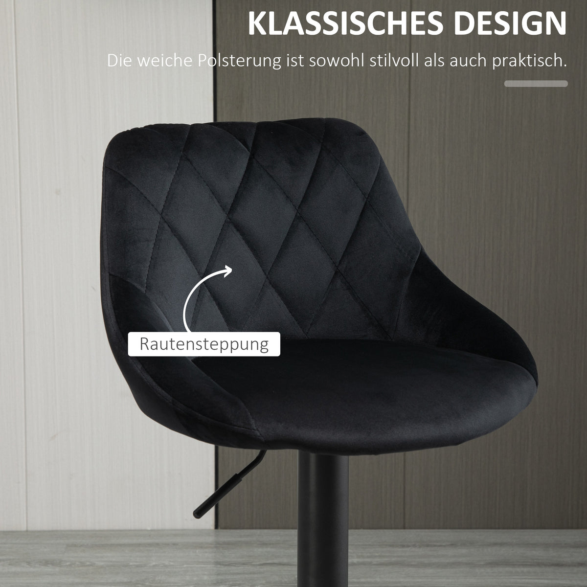 2er-Set Barhocker höhenverstellbar und drehbar