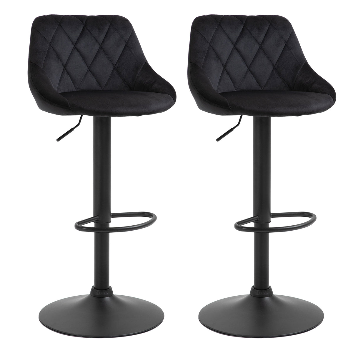 2er-Set Barhocker höhenverstellbar und drehbar