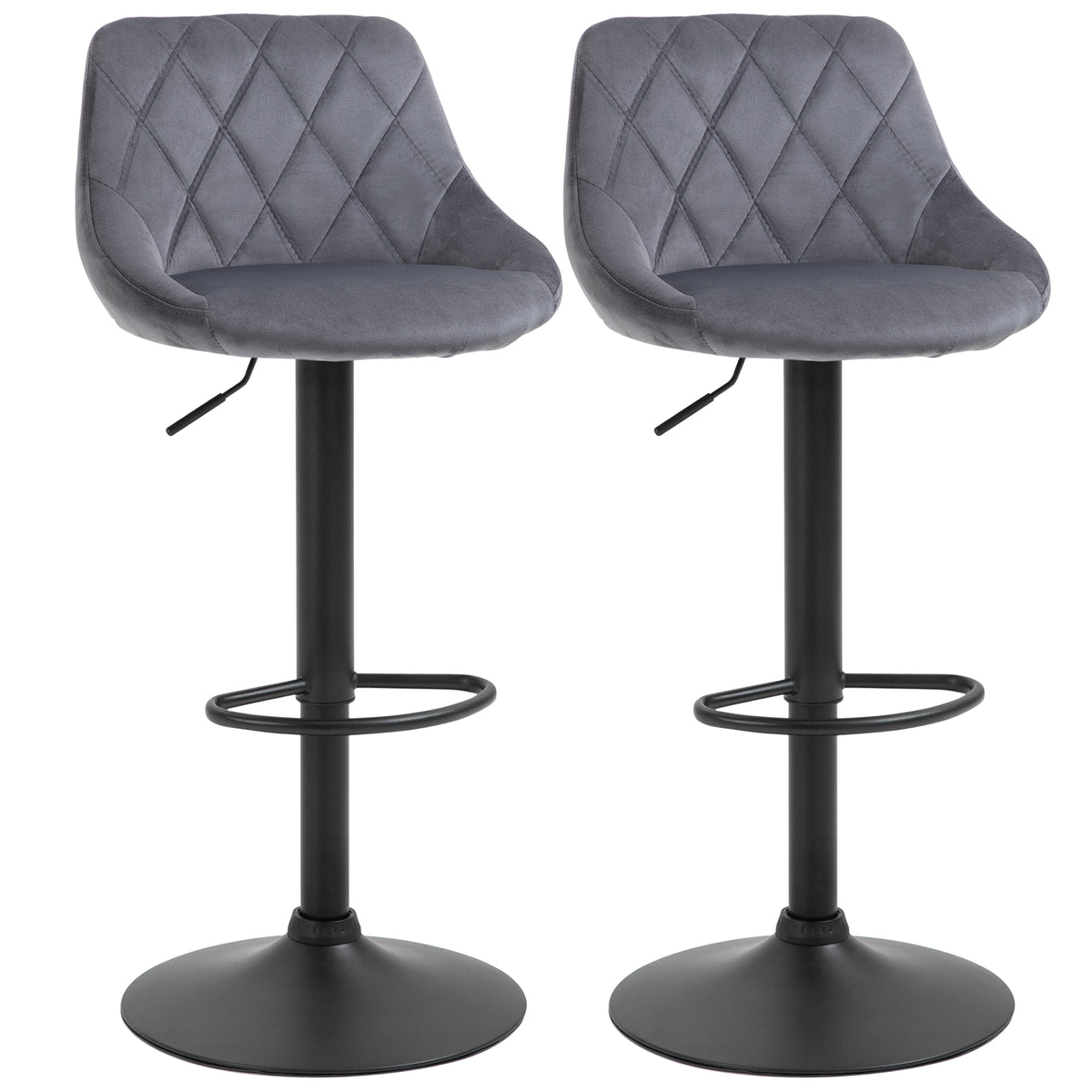 2er-Set Barhocker höhenverstellbar und drehbar