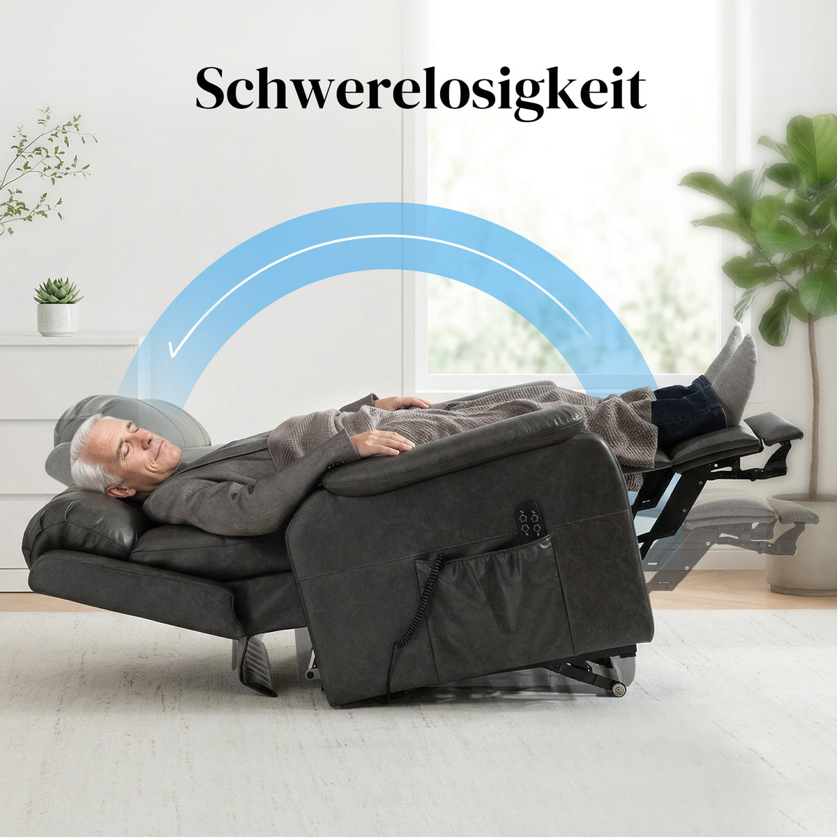 Elektrischer Aufstehsessel mit Doppelmotor