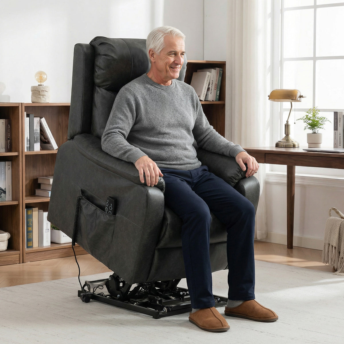 Elektrischer Aufstehsessel mit Doppelmotor