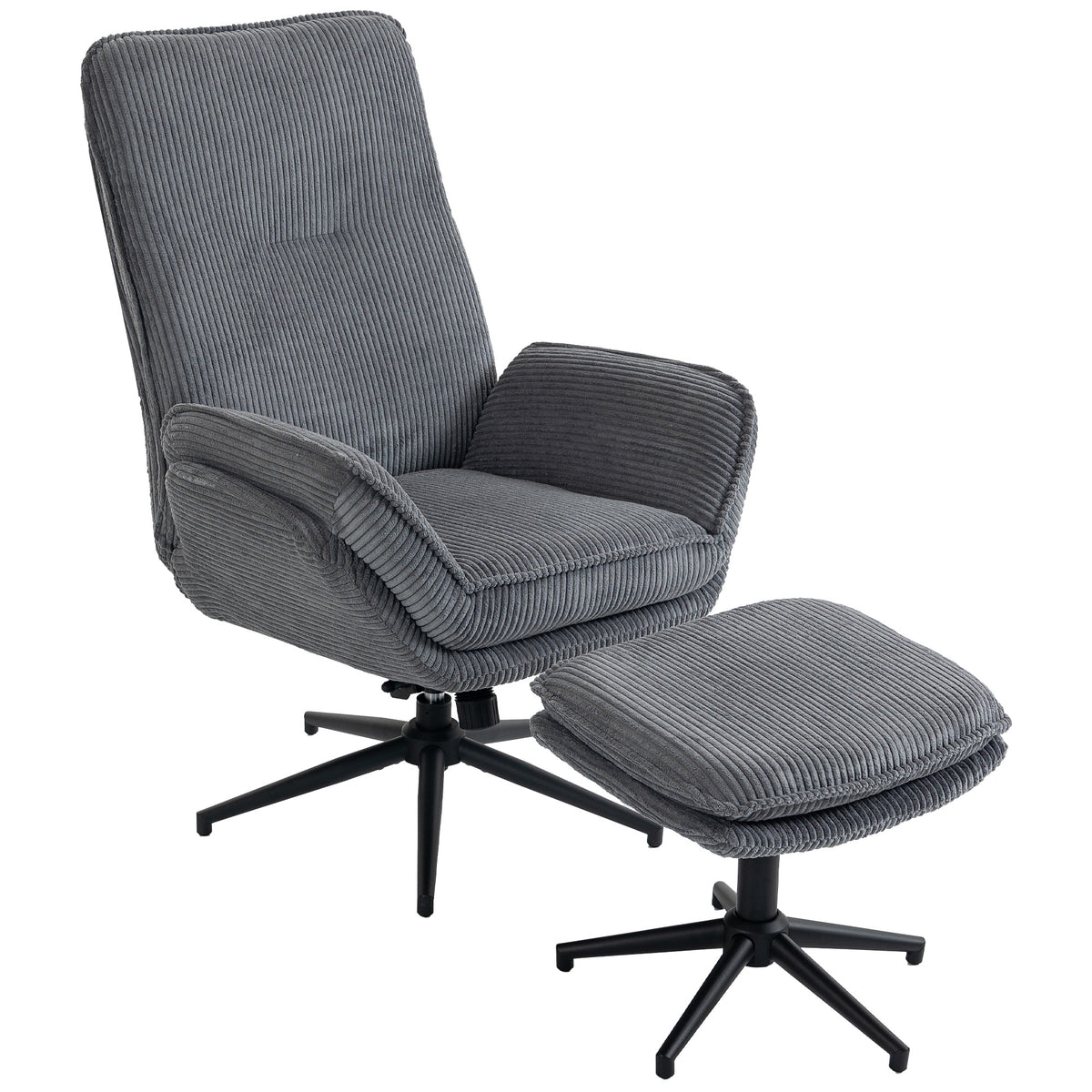 Relaxsessel mit Fußhocker und 130° Liegefunktion