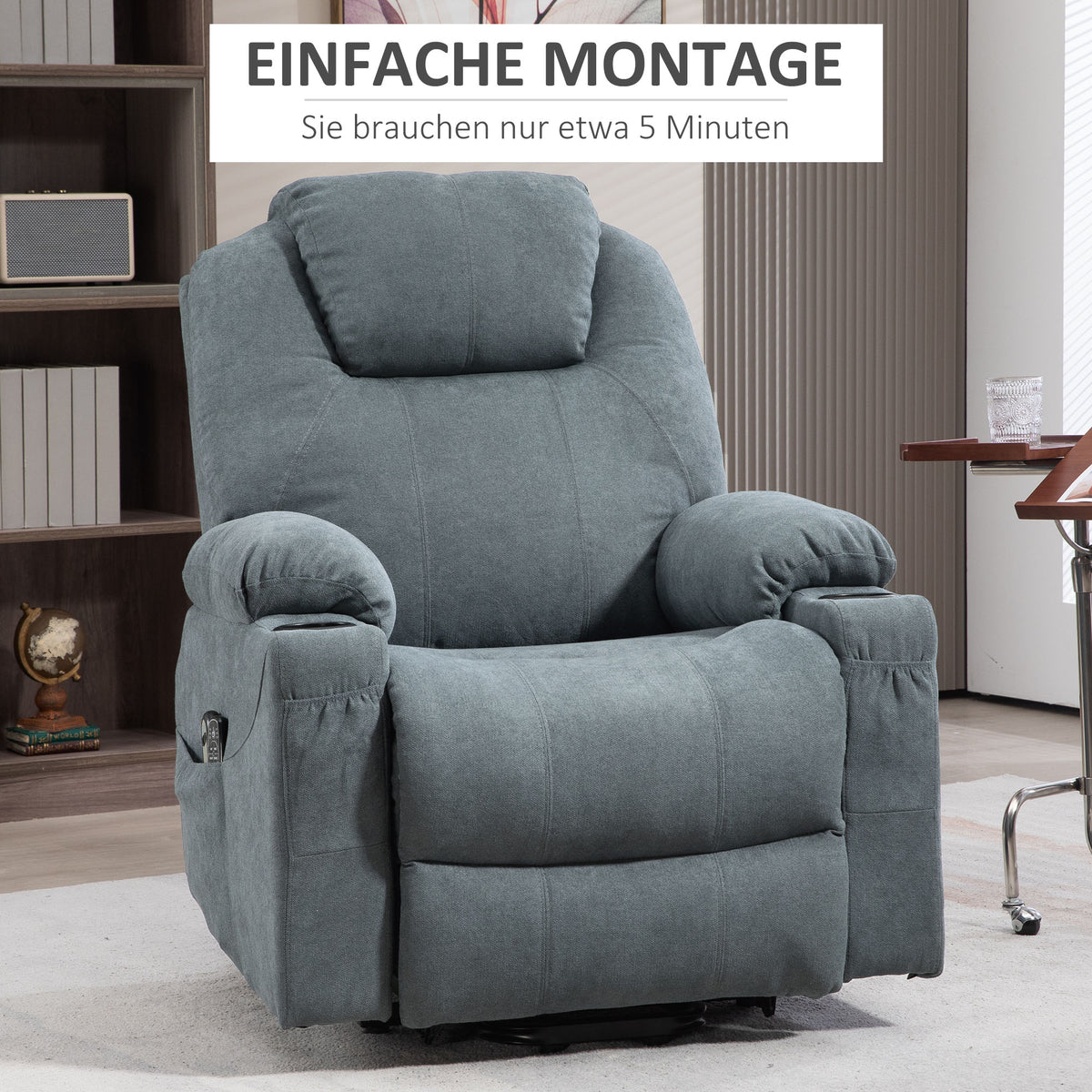 Elektrischer Aufstehsessel mit Massagefunktion