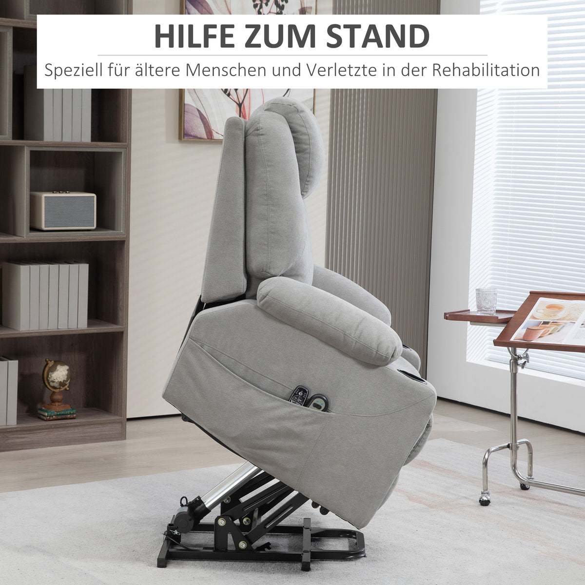 Elektrischer Aufstehsessel mit Massagefunktion