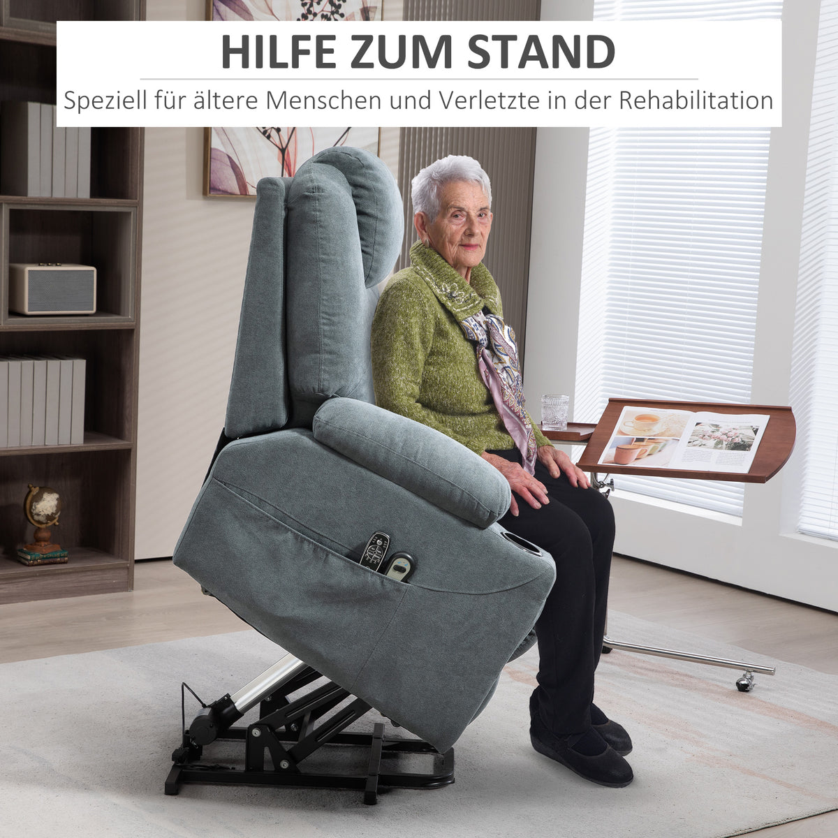 Elektrischer Aufstehsessel mit Massagefunktion