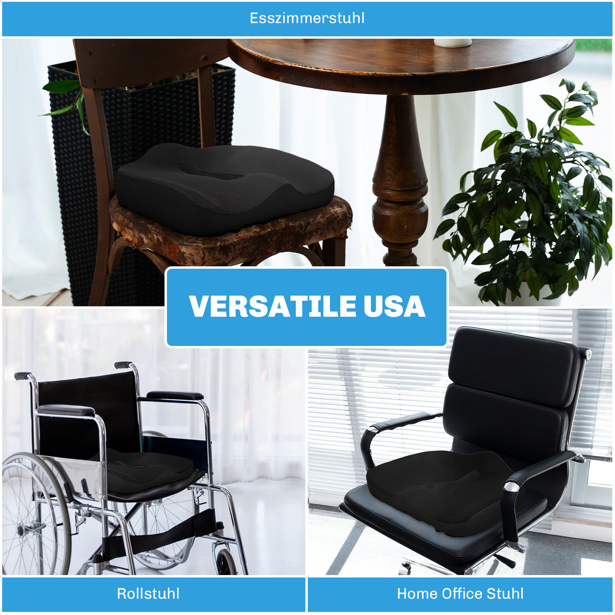 Ergonomisches Sitzkissen aus Memoryschaum
