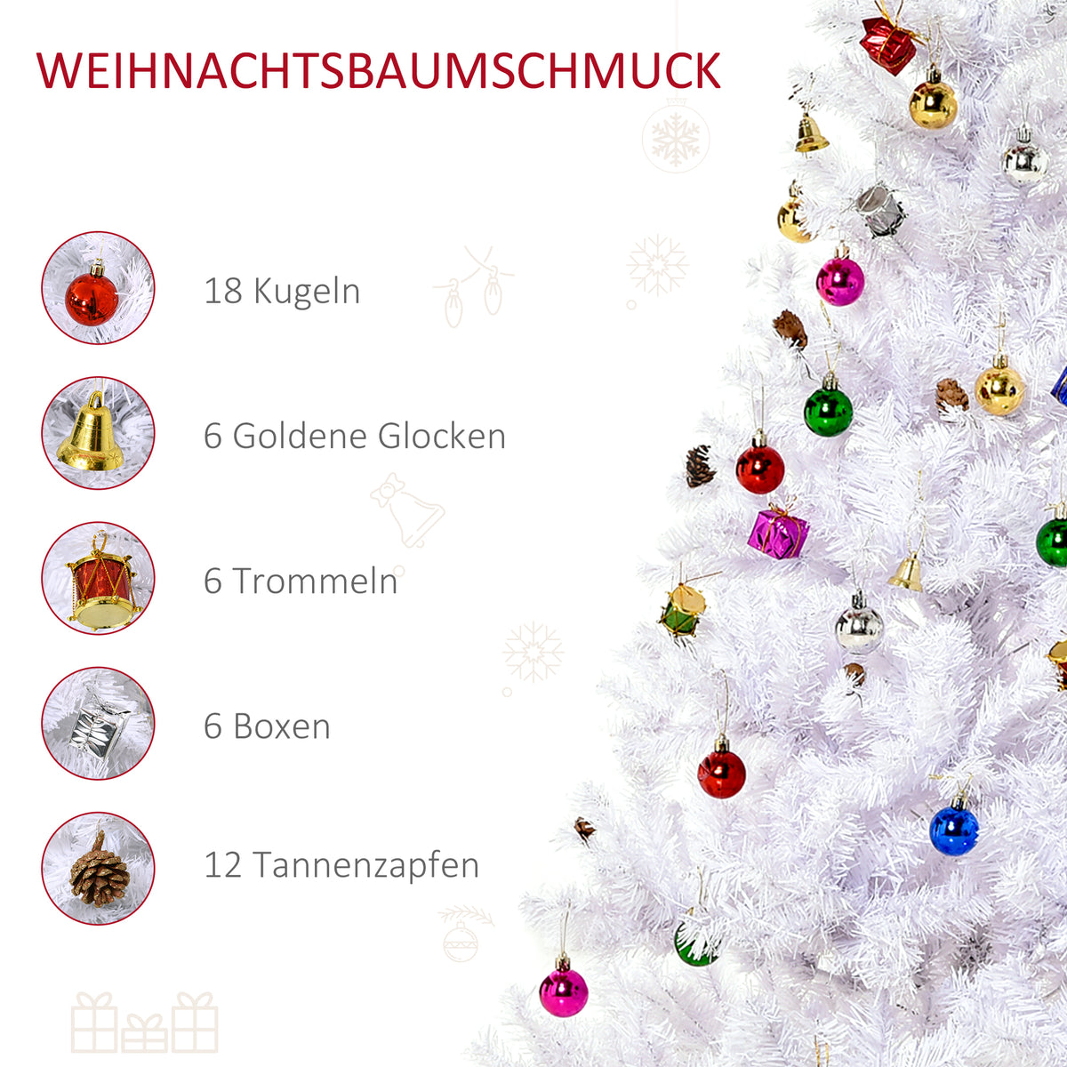 Künstlicher Weihnachtsbaum 150 cm mit Metallständer