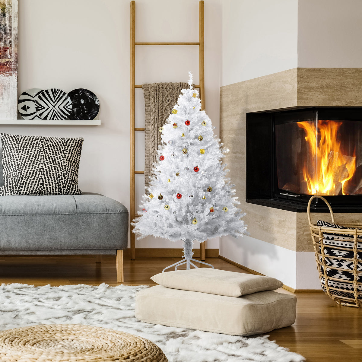 Künstlicher Weihnachtsbaum 150 cm mit Metallständer