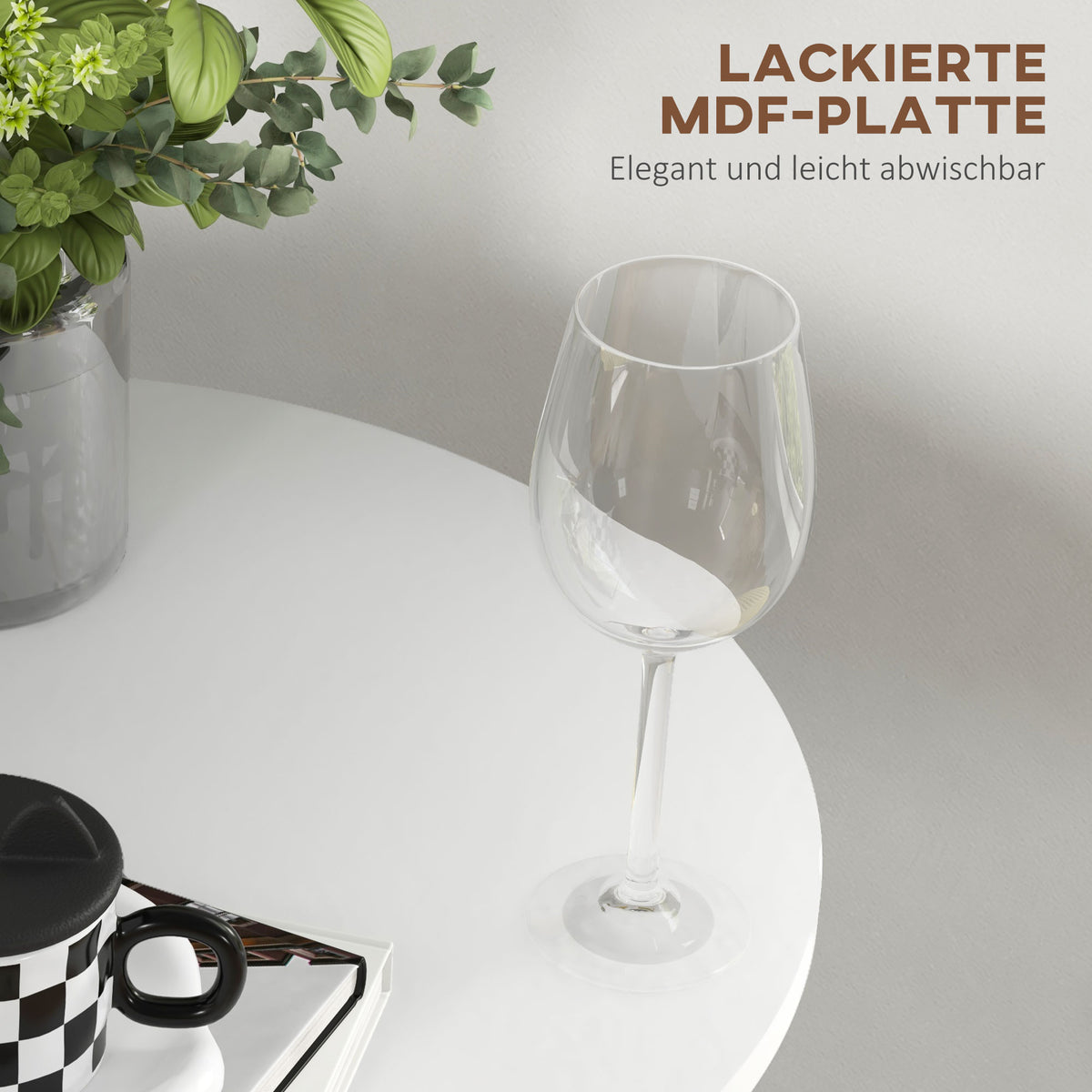 Runder Bartisch für zwei Personen