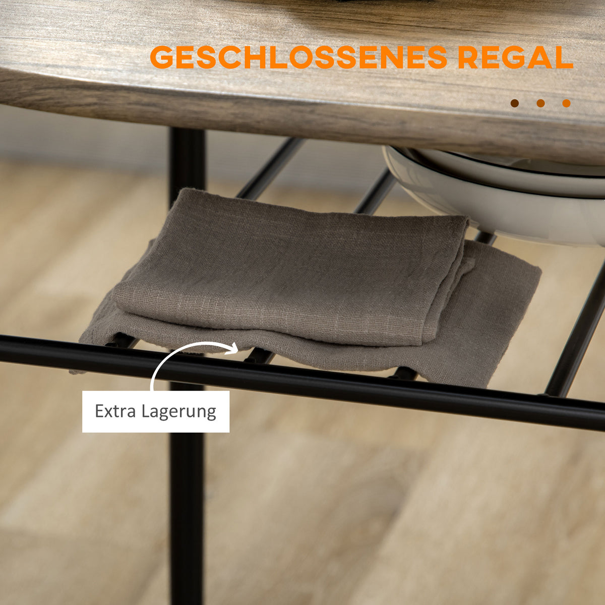 3-teiliges Essgruppen-Set mit Tisch und 2 Stühlen