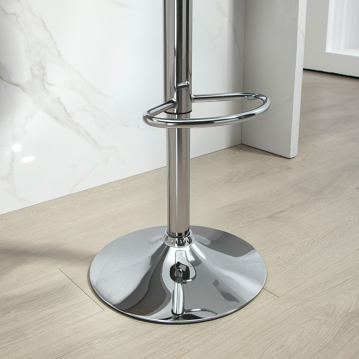 2er-Set höhenverstellbare Barhocker mit Lehne