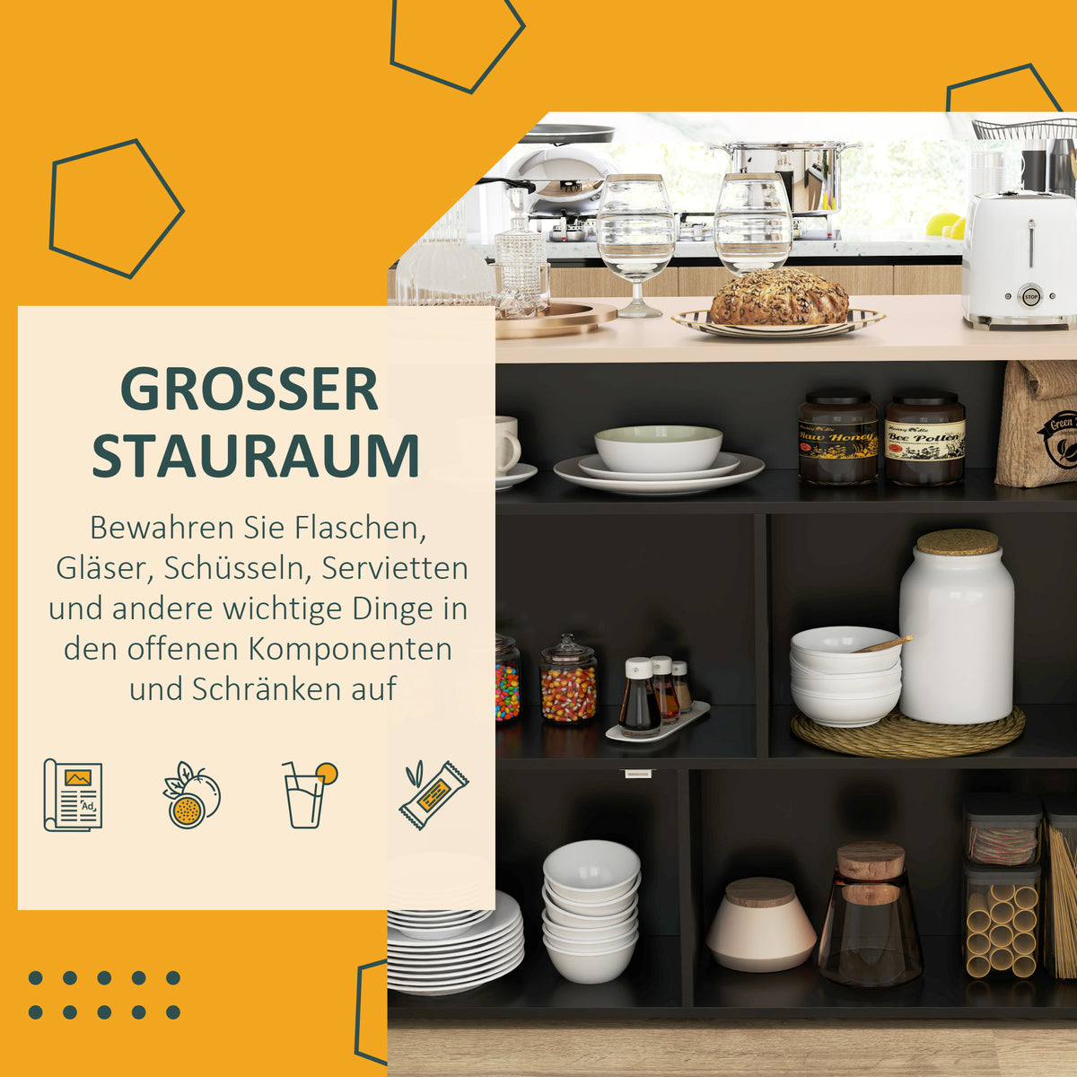Bartisch-Set mit Klappplatte und 2 Barhockern