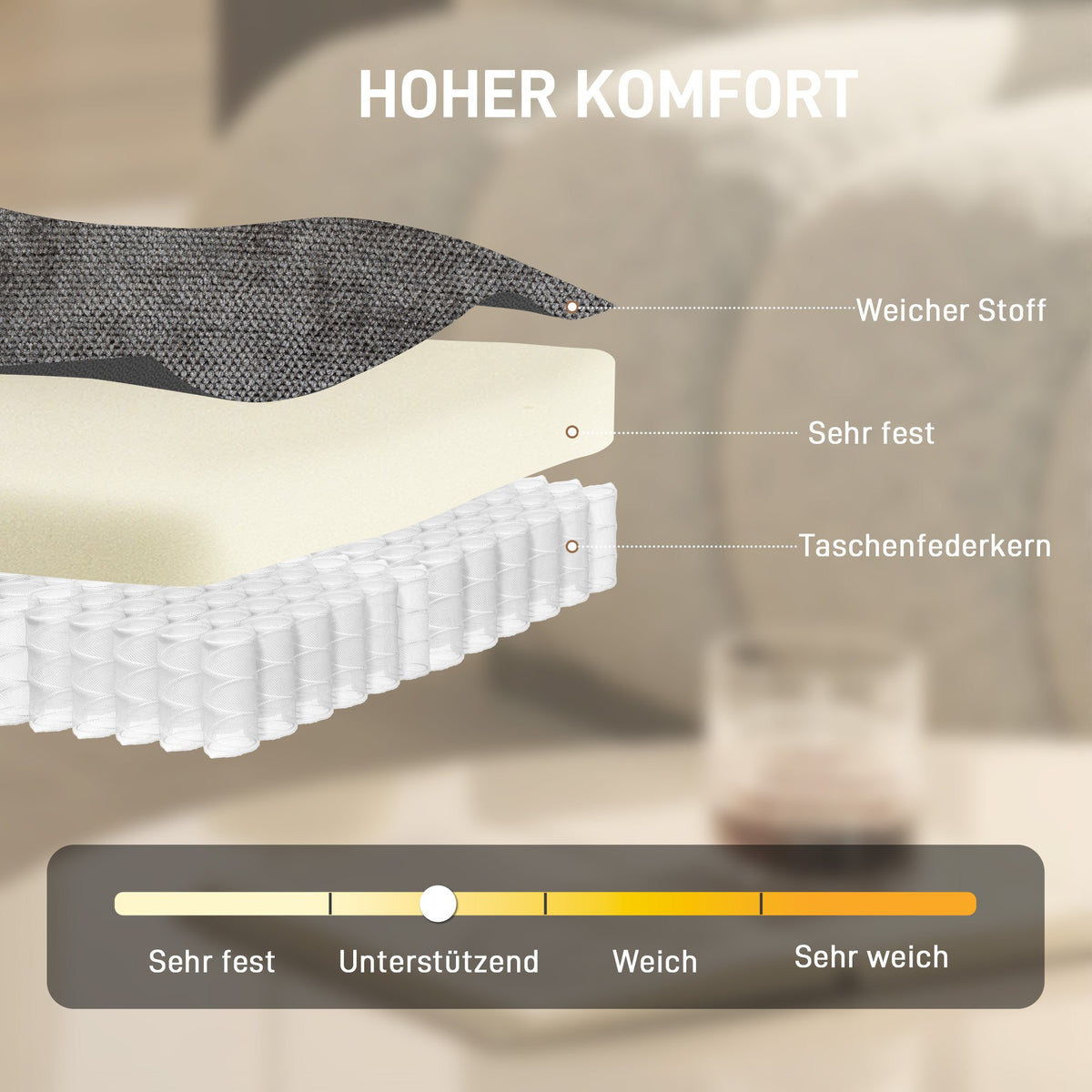 Drehbarer Chenille-Sessel mit Lendenkissen