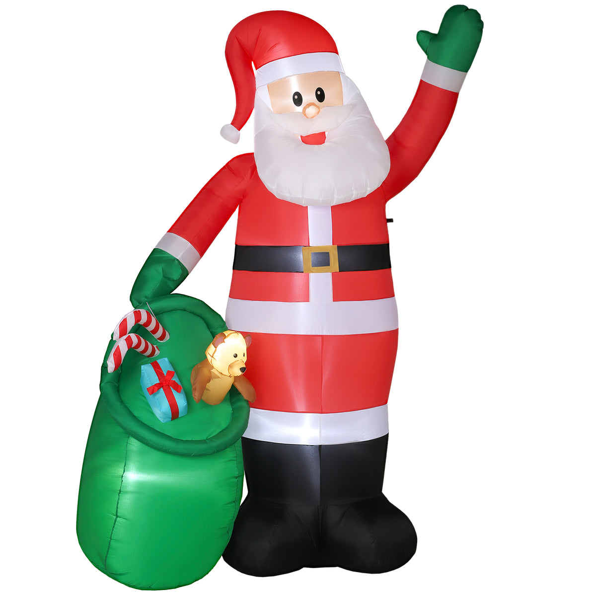 Aufblasbarer Weihnachtsmann mit LED, 275 cm