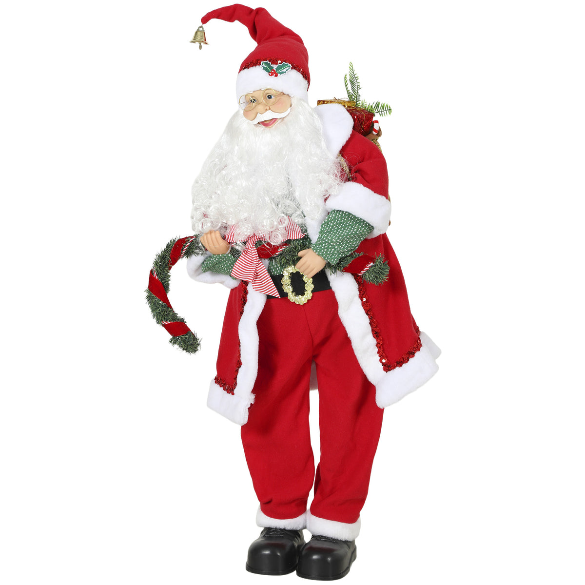 Animierter Weihnachtsmann mit Gesang, 120 cm