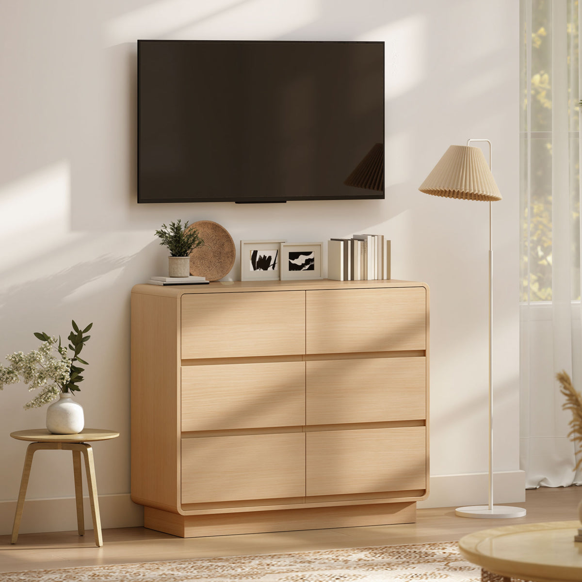 Sideboard 100 cm mit sechs Schubladen