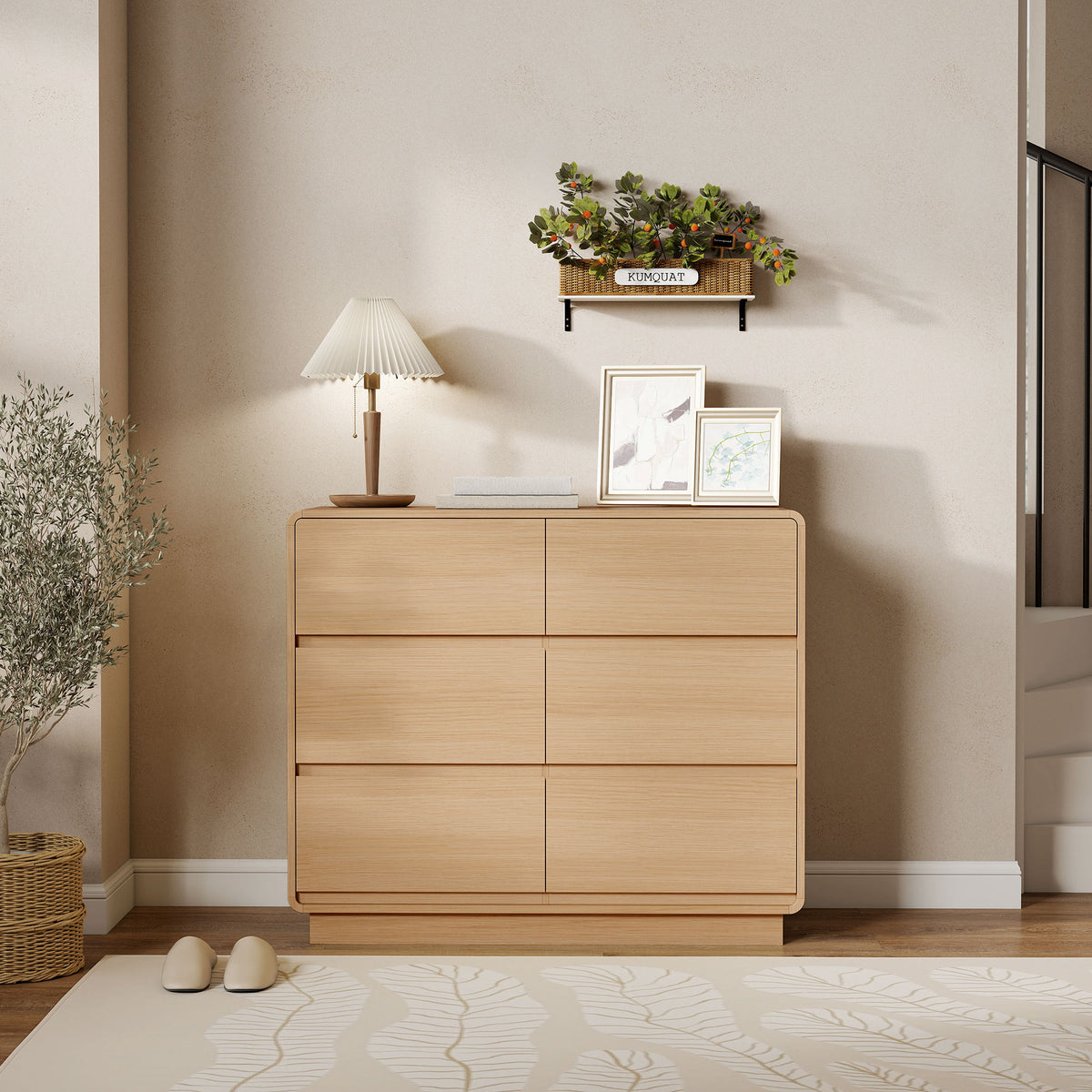 Sideboard 100 cm mit sechs Schubladen