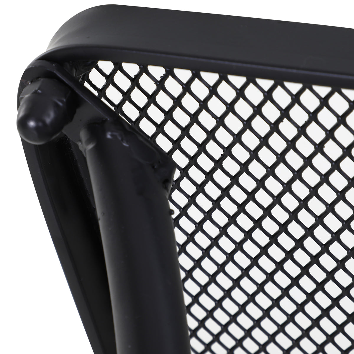 Metall-Gartentisch mit Mesh-Tischplatte