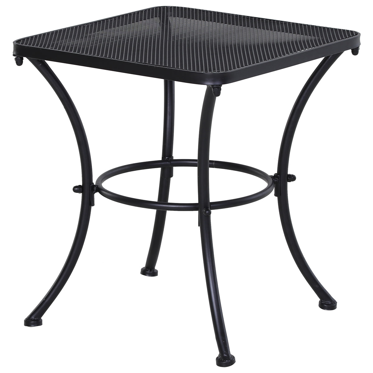 Metall-Gartentisch mit Mesh-Tischplatte