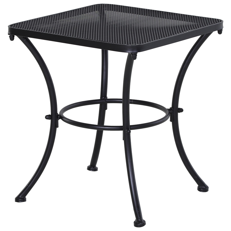 Metall-Gartentisch mit Mesh-Tischplatte