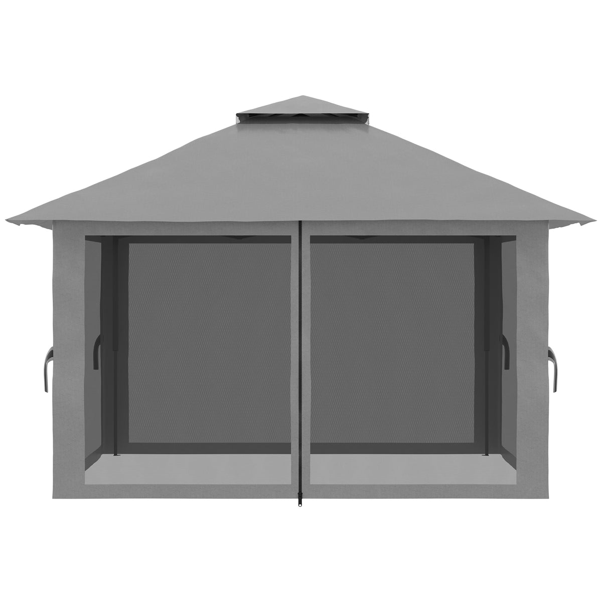 Faltpavillon mit vier Netzwänden und Lüftungsdach