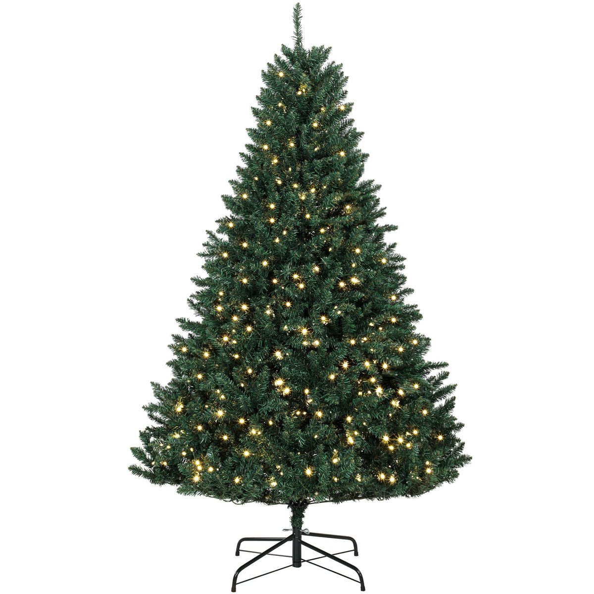 Künstlicher Weihnachtsbaum mit warmweißen LEDs
