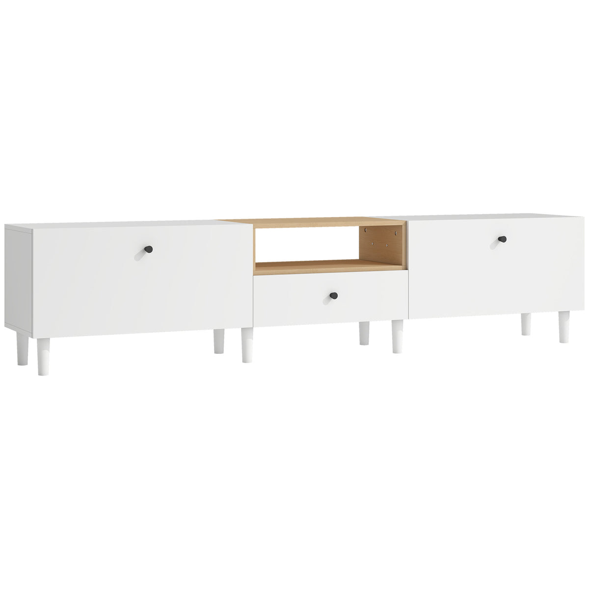 TV-Lowboard 200 cm für Fernseher bis 90 Zoll
