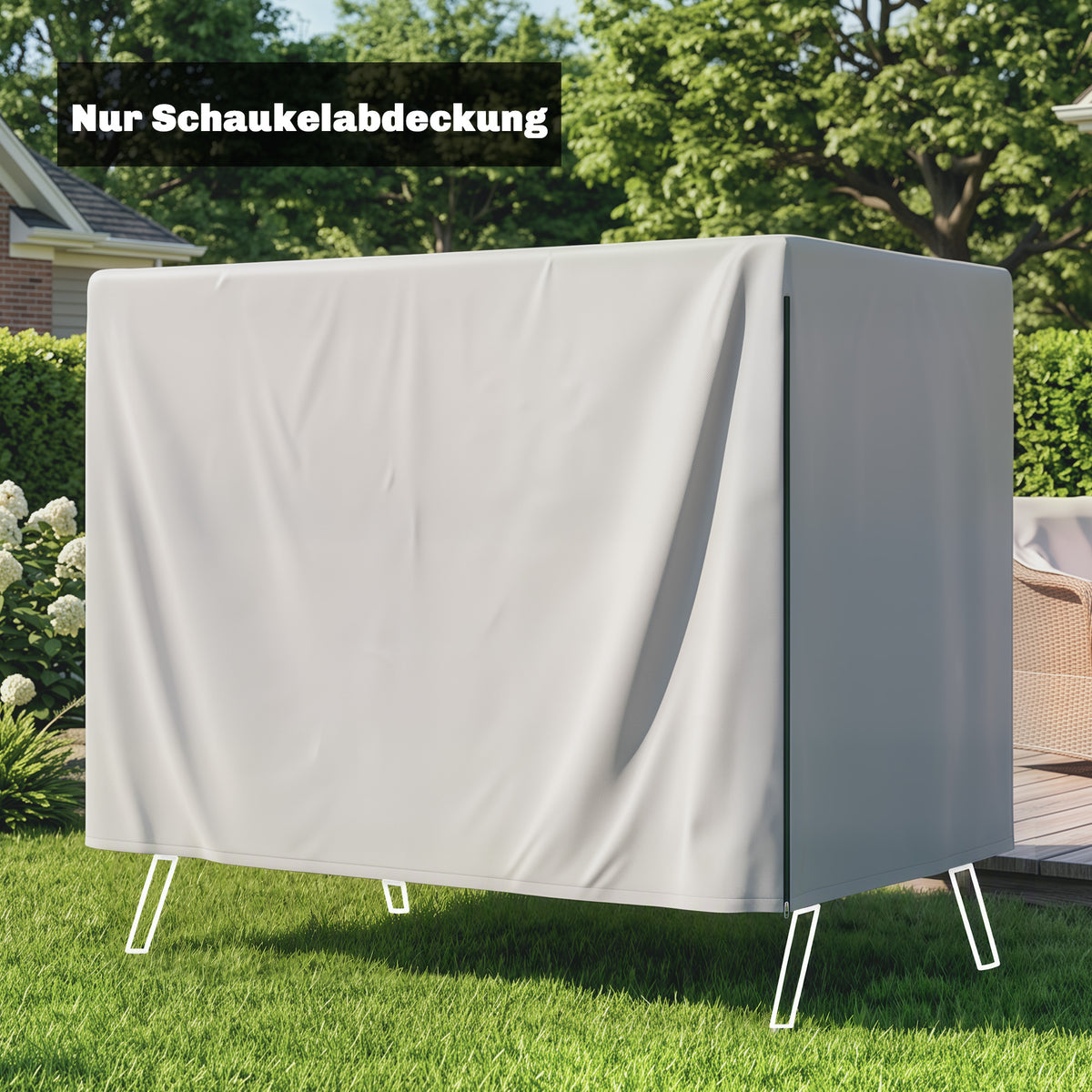 Gartenmöbel-Abdeckung aus PE mit Reißverschluss